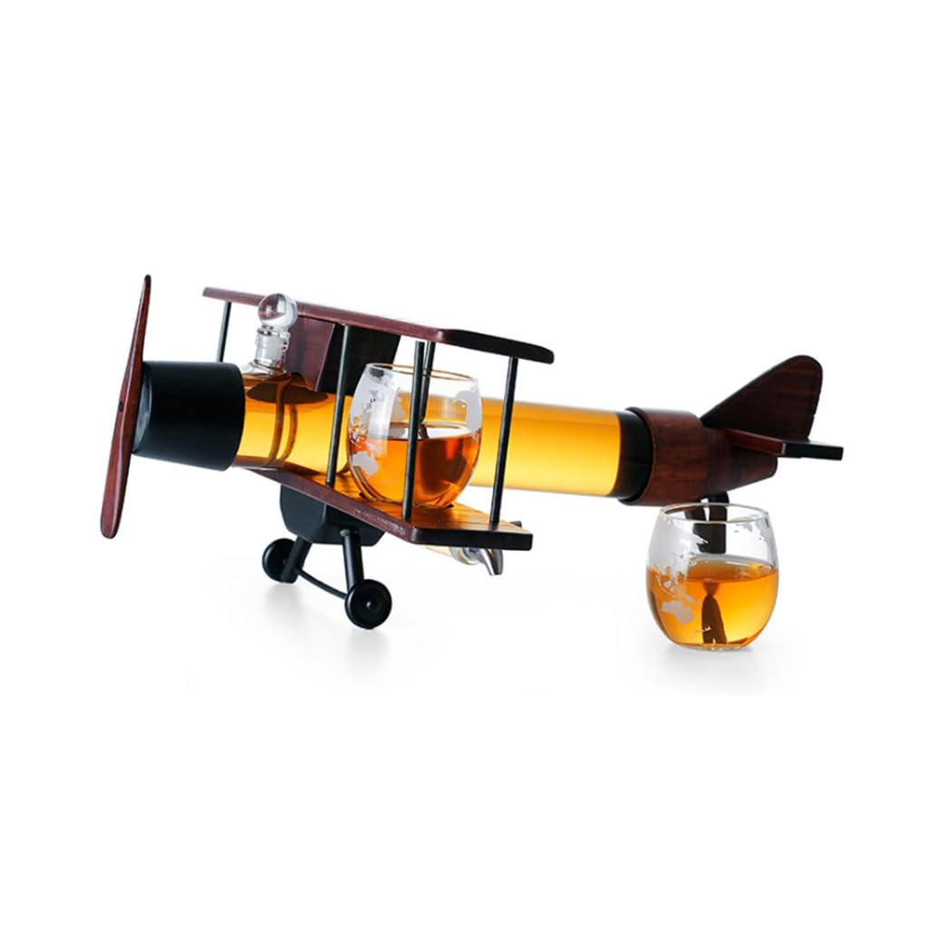 Amazon | 男性用ウイスキーデキャンタ 飛行機型ウイスキーデカンタ